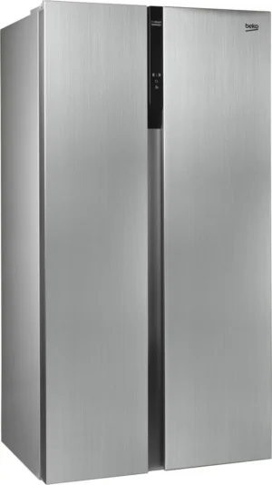 Beko GNO5322XPN 8996313200 Side by side Kühlschrank, 347 Liter Volumen, EEK: E, Nutzinhalt: 532 Liter, No Frost – nie wieder abtauen!, Silberfarben
